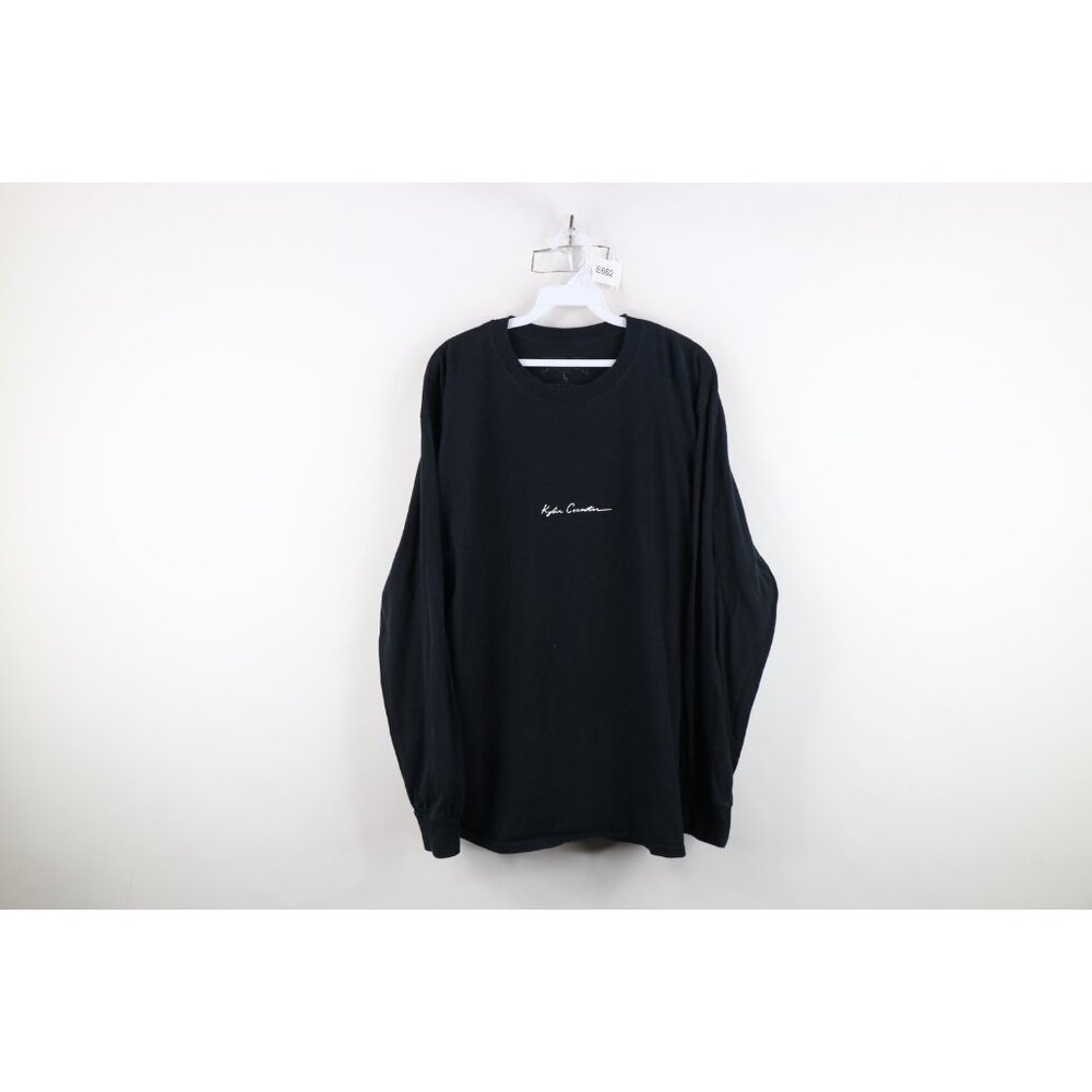 Kylie Cosmetics Womens Large Faded Spell Out Script Long Sleeve T-Shirt USA